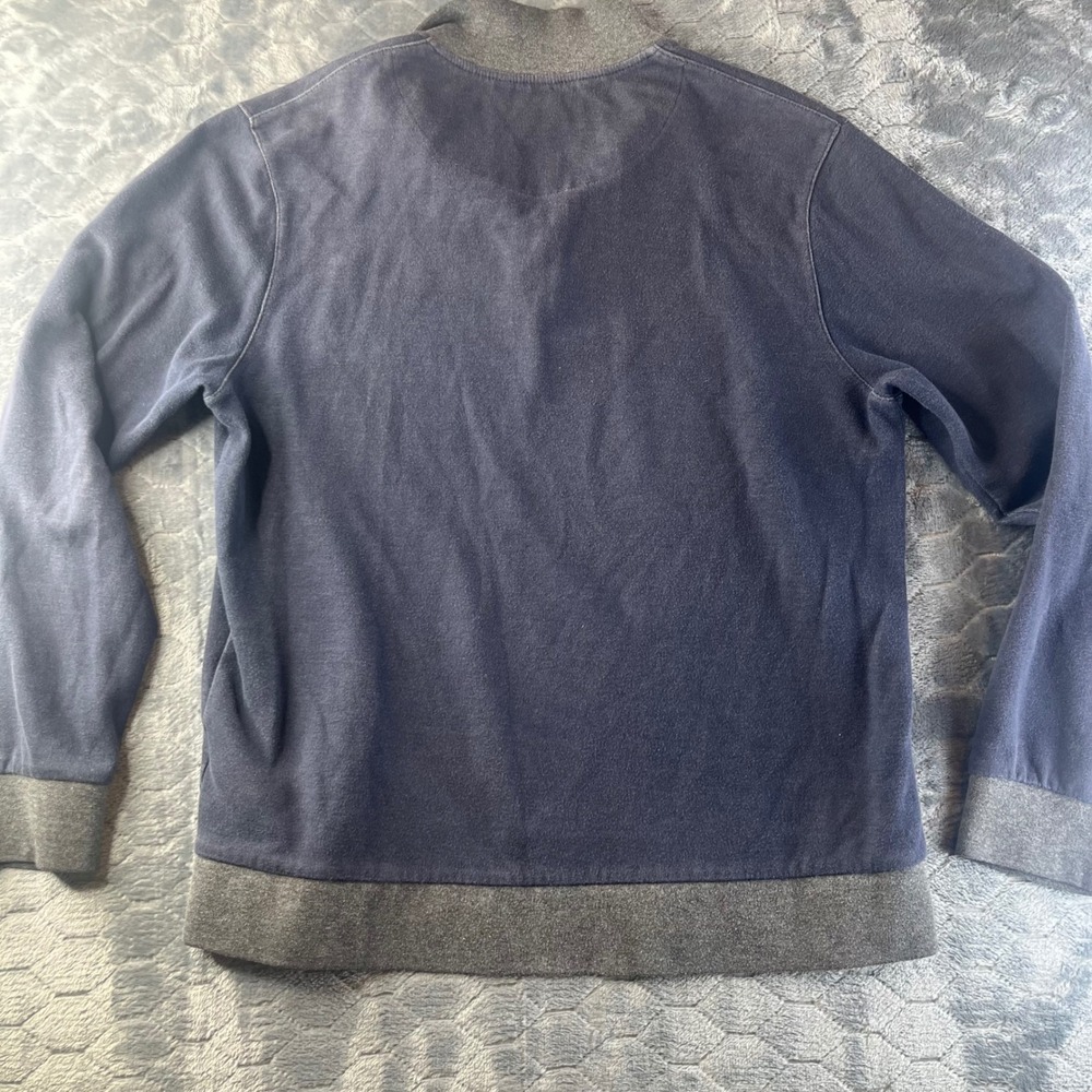 Disney Parks Quarter Zip Pullover Mens M Navy Blue Disneyland 60th Anniversary - Picture 9 of 9